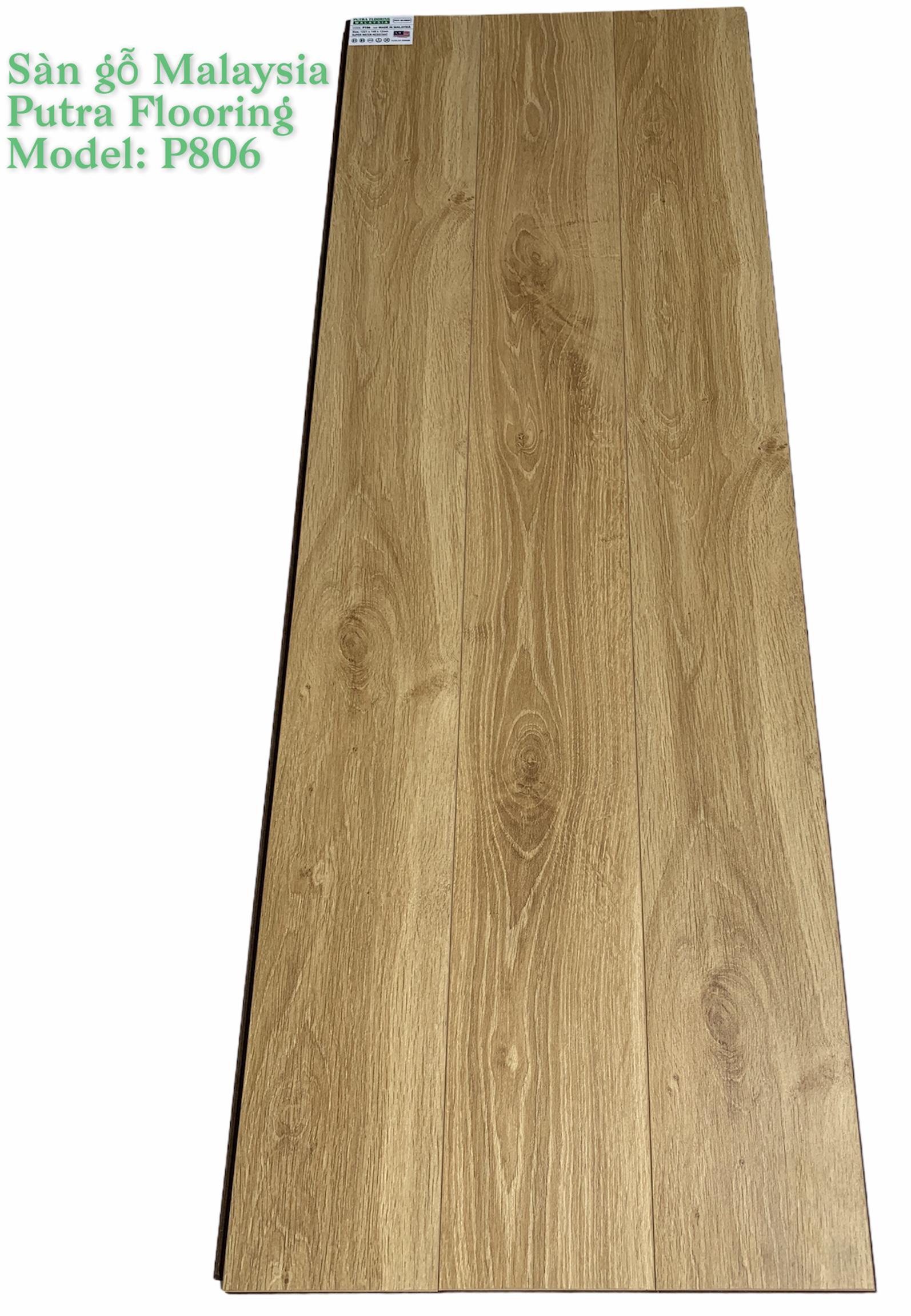 Sàn gỗ Putra Flooring P806 - Bề mặt Titanium cao cấp