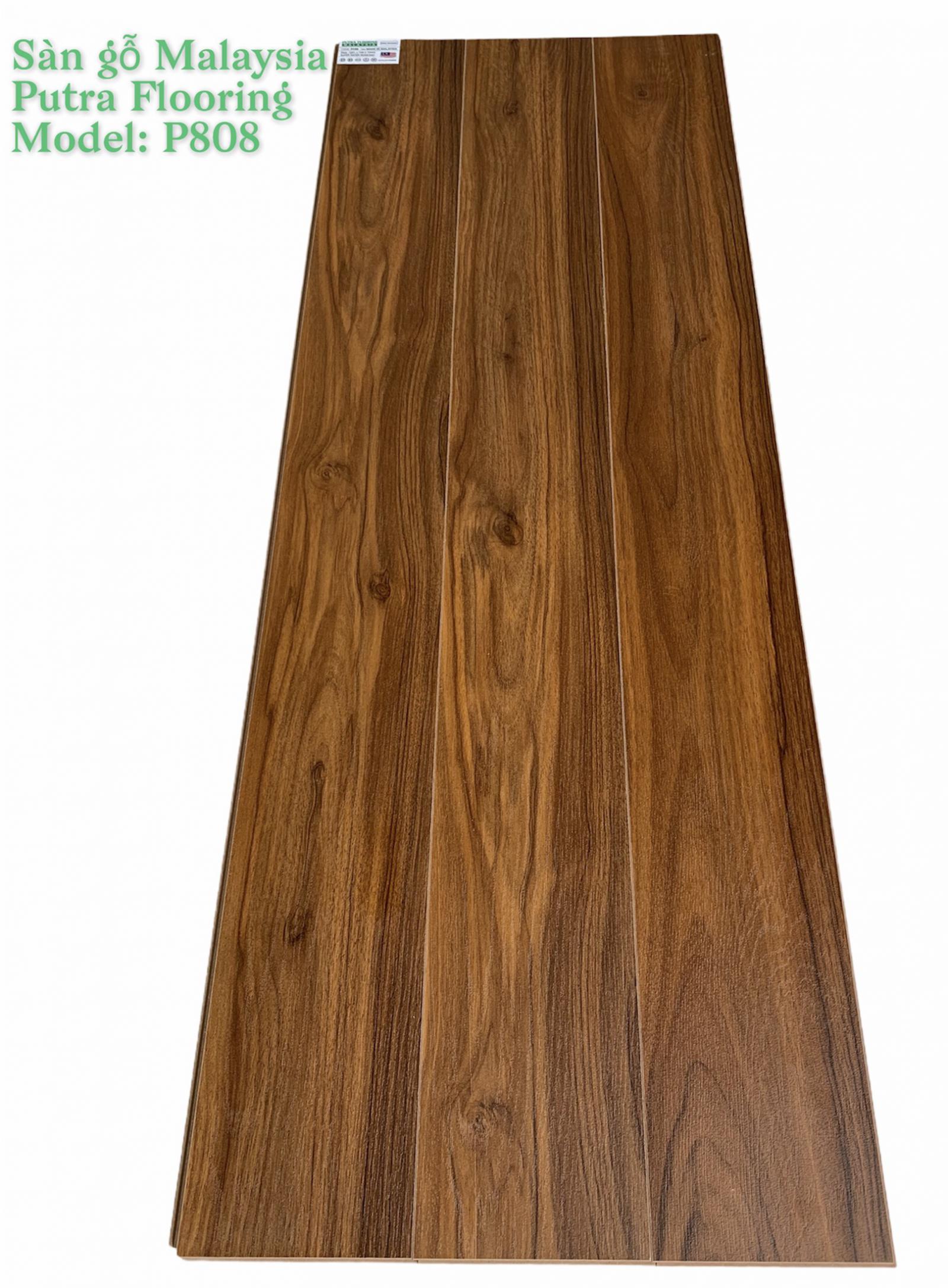 Sàn gỗ Putra Flooring P808 - Bề mặt Titanium cao cấp