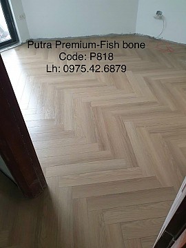  Sàn gỗ Putra Premium Fish Bone - Mã P818 